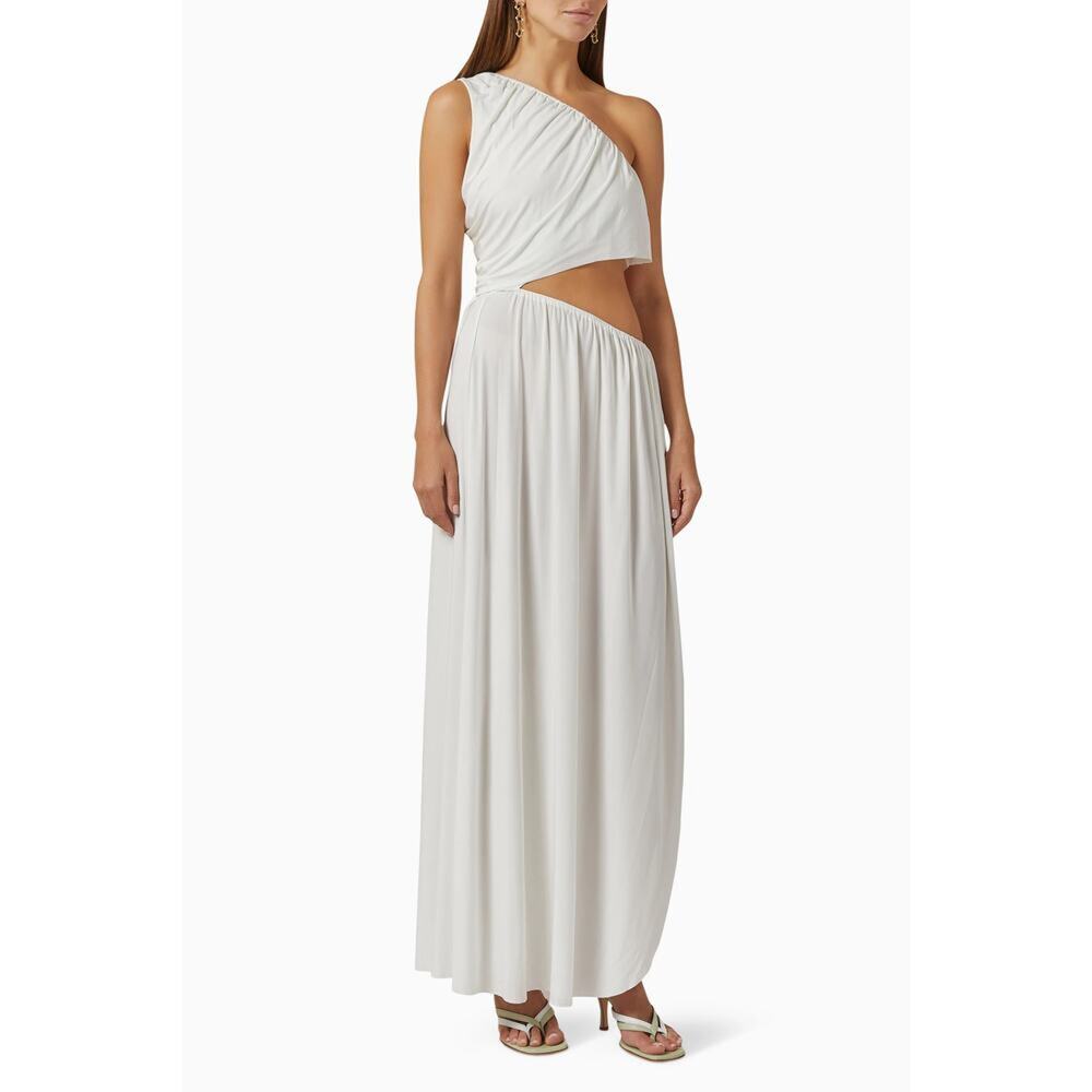 Misa Los Angeles One Shoulder White Dress - Picture 2 of 11